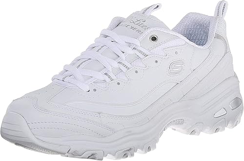 Skechers Womens Dlites Fresh Start Memory Foam Lace-up Sneaker