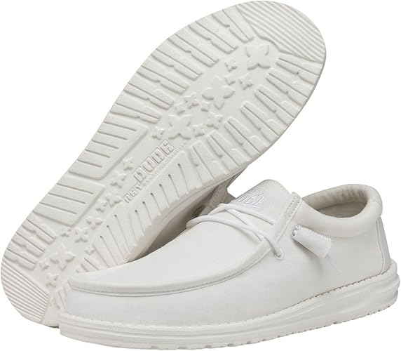 Hey Dude Mens Wally Slub Moc Toe Shoes